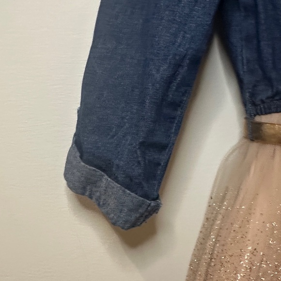 Zunie Denim and Gold Sparkle Dress - Picture 9 of 14